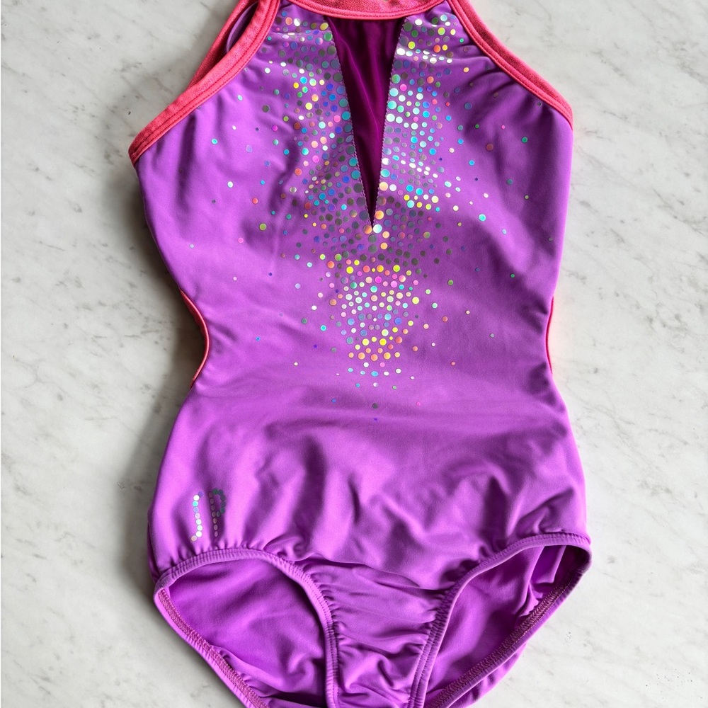 Sylvia P Child 6 cutout sides leotard